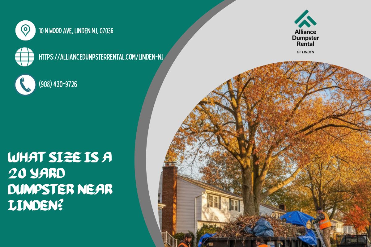 What Size Is A 20 Yard Dumpster near Linden